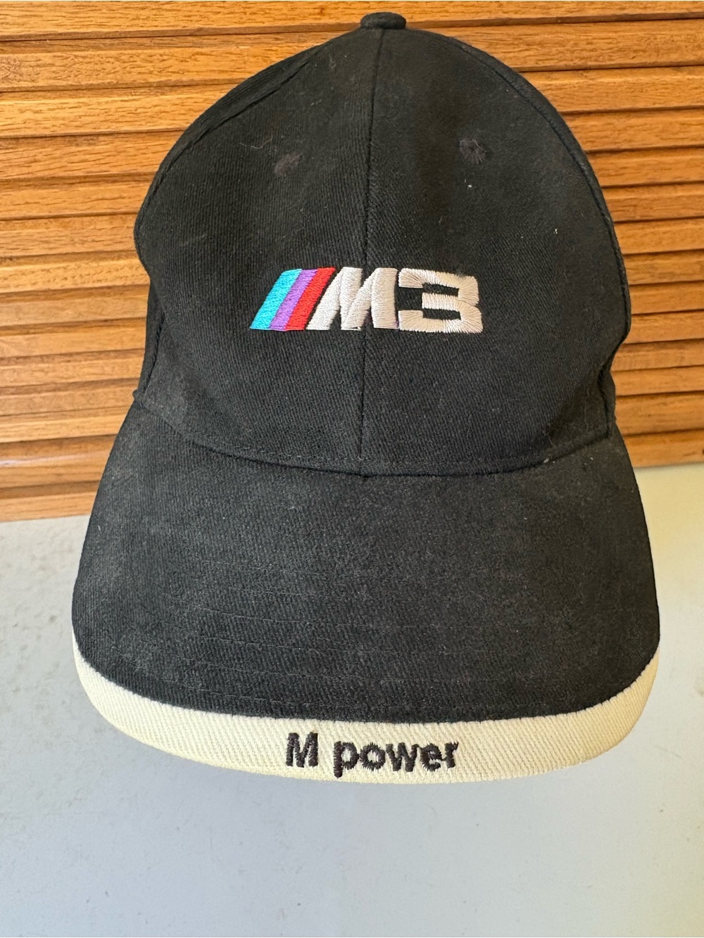 BMW Black M3 'M Power' Cap with Tri-Stripe Logo